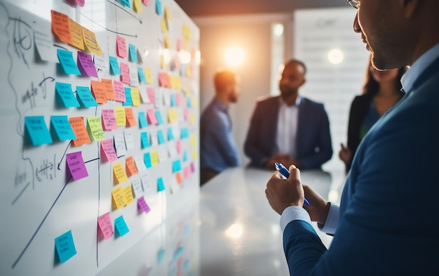 Brainstorming-Sitzung für junge Führungskräfte