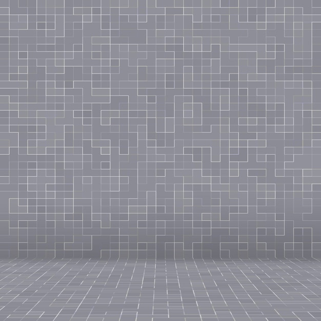 Branco e cinza, o papel de parede de alta resolução da parede de ladrilhos ou tijolo sem costura e textura de fundo interior.
