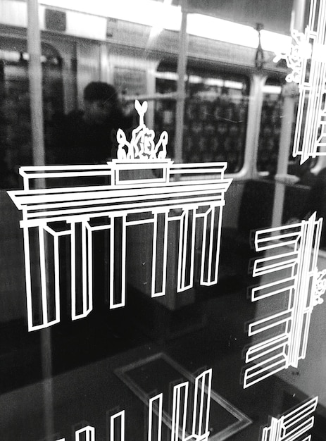 Brandenburger Tor auf Glas gemalt