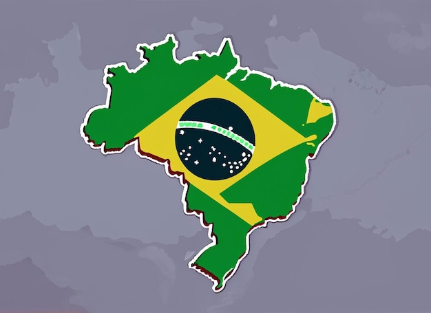 Foto brasil vetor mapa