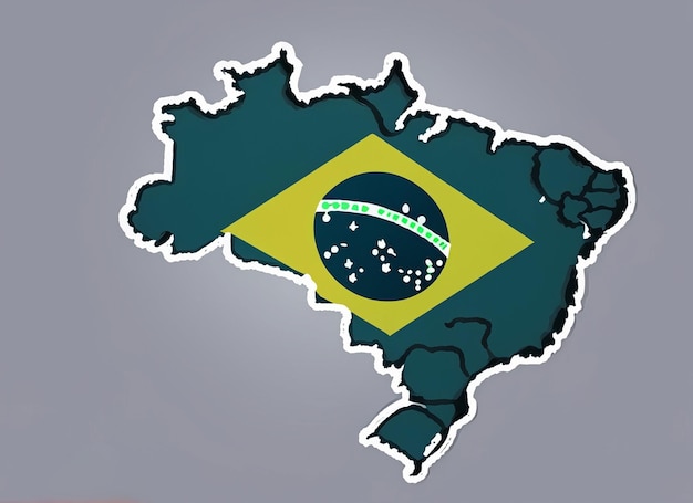 Brasil vetor mapa