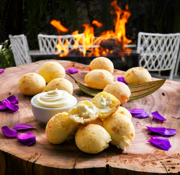 Brasilianisches Snack-Käsebrot, Pao de Queijo