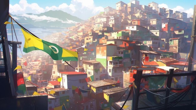 Brasiliens Favelas am 7. September, dem Tag der Unabhängigkeit Brasiliens