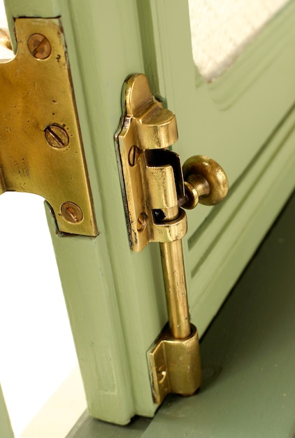 Brass Hasp Door Vintage Old Retro