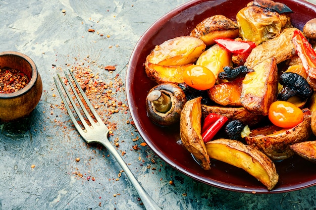 Bratkartoffeln mit Champignons