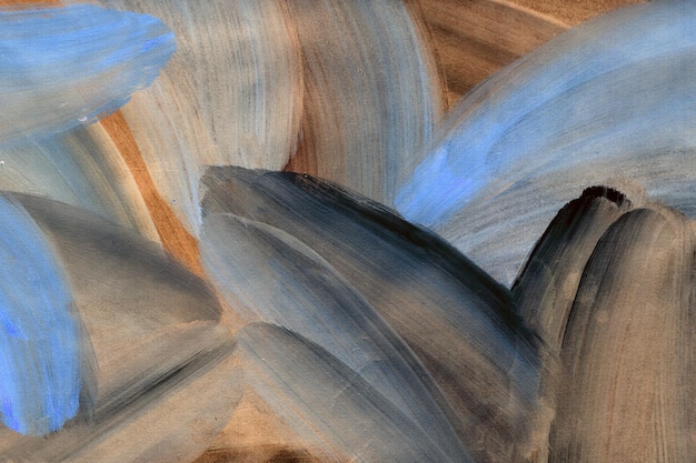 Braun blau beige Acrylmalerei Textur Handgemalter Hintergrund
