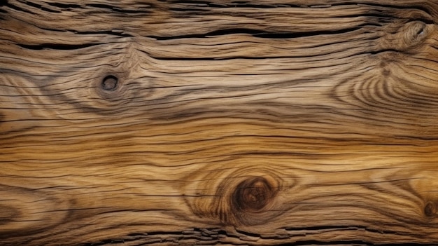 Braune Holzstruktur, abstrakter Hintergrund, Ai generiert