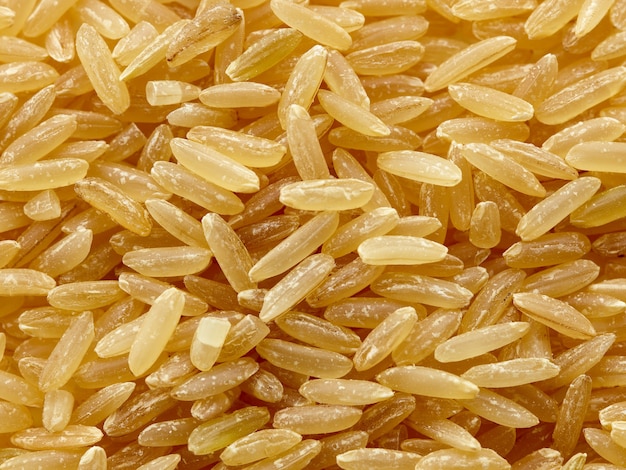 Brauner Reis Hintergrund Makro Draufsicht