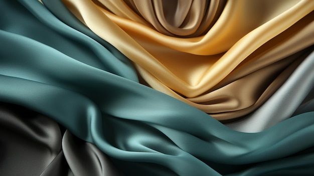 Braungrüner Stoff Farbverlauf Olivfarben Dunkler Farbton Abstrakter Hintergrund für Design