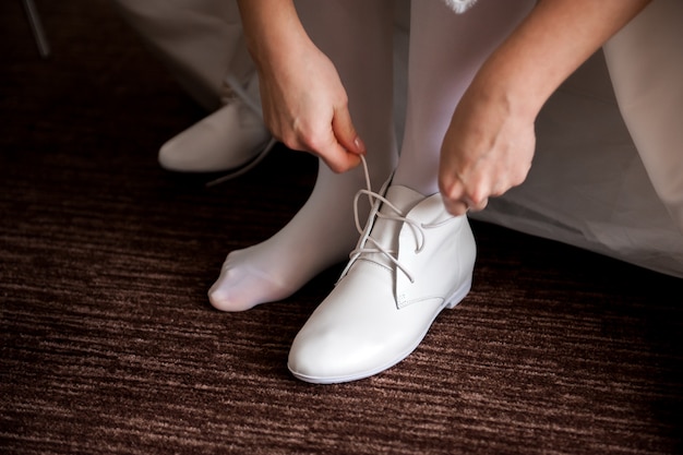 Braut Hochzeit Details - Hochzeit weißes Kleid für eine Frau