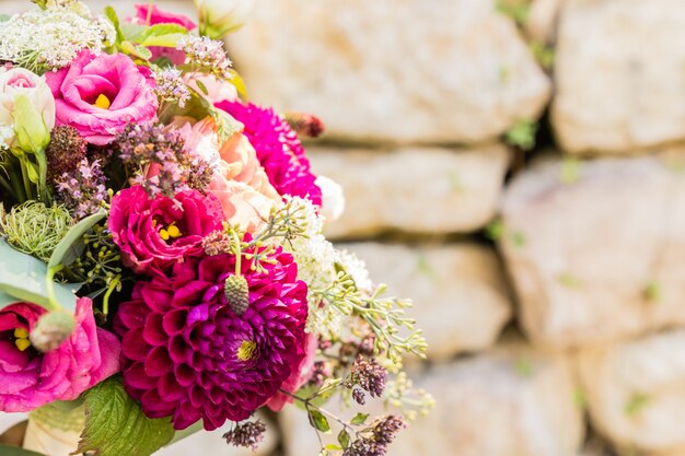 Brautstrauß am Tag der Hochzeit