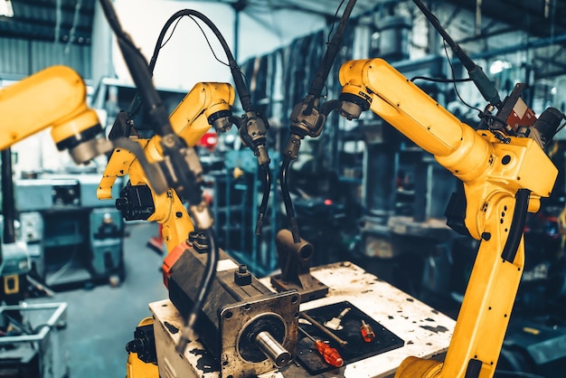 Los brazos robóticos industriales inteligentes de XAI para la tecnología de producción de fábricas digitales