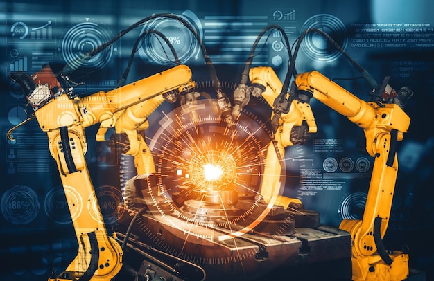 Los brazos robóticos industriales inteligentes de XAI para la tecnología de producción de fábricas digitales