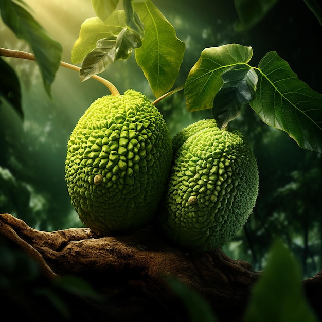 Breadfruit Digital Art Landscape