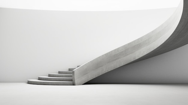 Breite Betontreppe im modernen Design