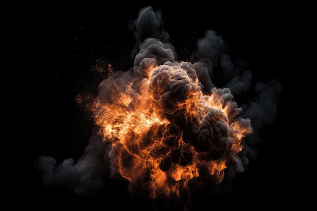brennende heiße Flammen hintergrund mit speziellen Effekten generative ai