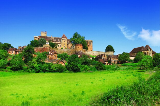 Bretenoux Castelnau, mittelalterliche Burg, Dordogne, Frankreich