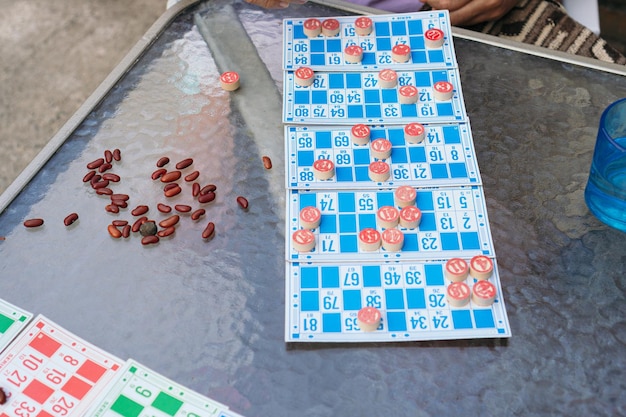 Brettspiel Lotto oder Bingo