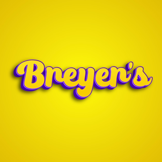 Foto breyers tipografia 3d design amarelo rosa branco fundo foto jpg