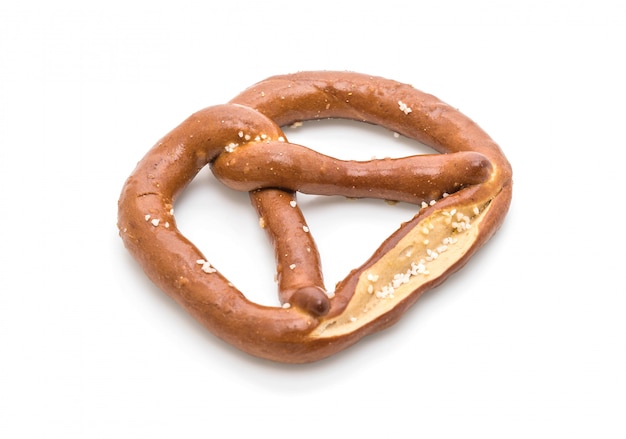 Brezel auf weißem Hintergrund