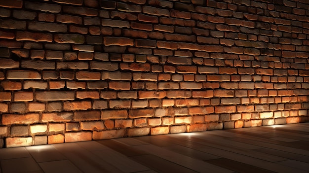 Brick Wall Spotlight Ai generiertes Bild