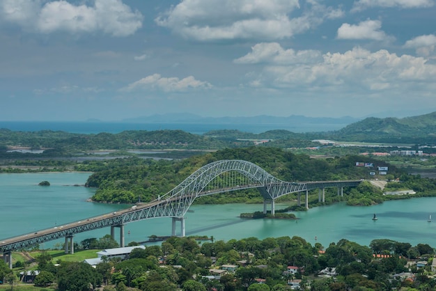 Bridge of the Americas, Panamakanal, Panama City, Mittelamerika