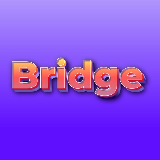 BridgeText-Effekt, JPG-Farbverlauf, lila Hintergrund, Kartenfoto