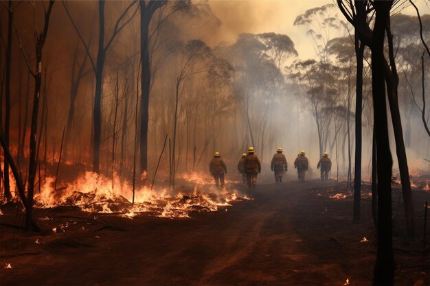 Brigada de bombeiros rural