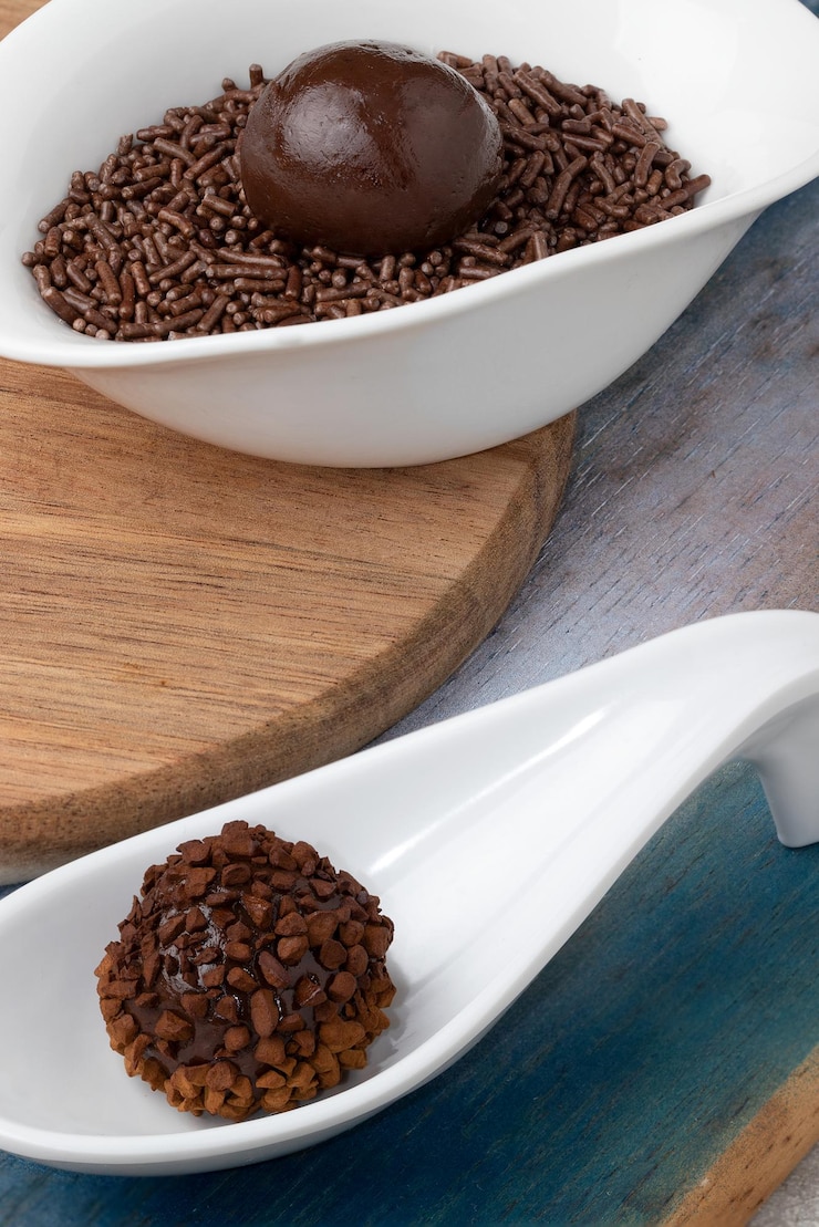 Foto brigadeiro brigadeiro de sobremesas de chocolate brasileiro
