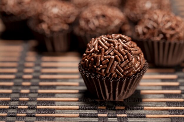 Brigadeiro un dulce brasileño.