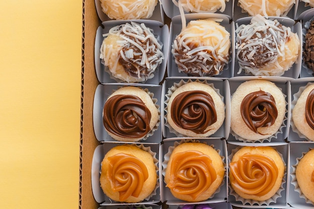 Brigadeiro Gourmet. Dulce típico brasileño.