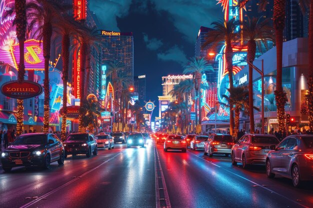 Bright Las Vegas Descubra o encanto da cidade Ai generative