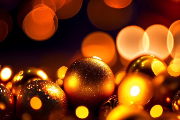 Brilho dourado luzes de Natal brilho brilho brilho brilho bokeh fundo desfocado papel de parede