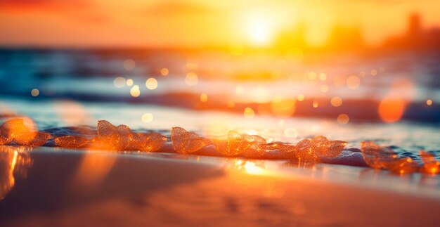 Brillante concepto de vacaciones de vacaciones en la playa soleada en el mar océano turismo imagen generada por AI