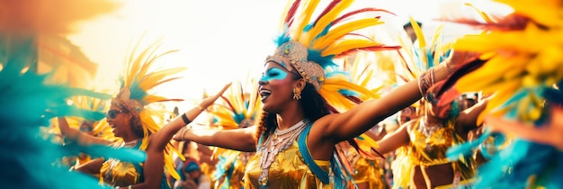 La brillante energía del carnaval de la samba