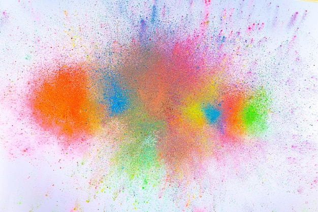 La brillante explosión de tintas de colores