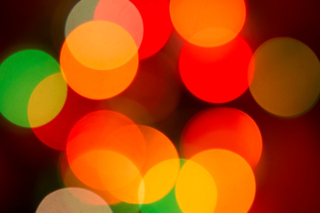 Brillantes luces de bokeh