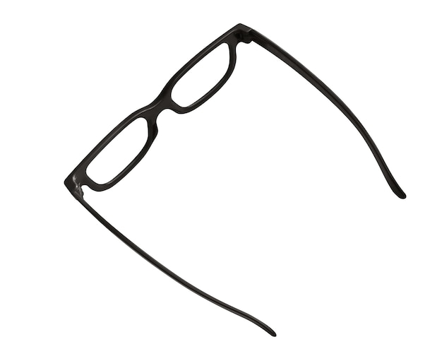 Brille isoliert schwarz