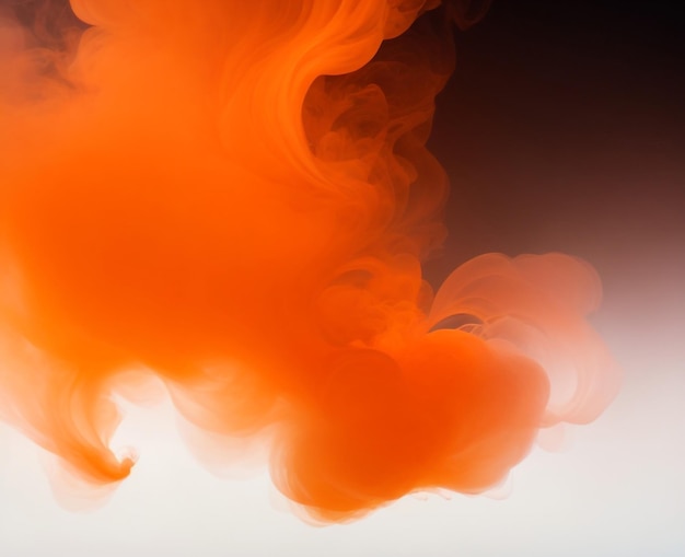 Brillo efímero Abstracto Humo de color naranja transparente para el ambiente festivo