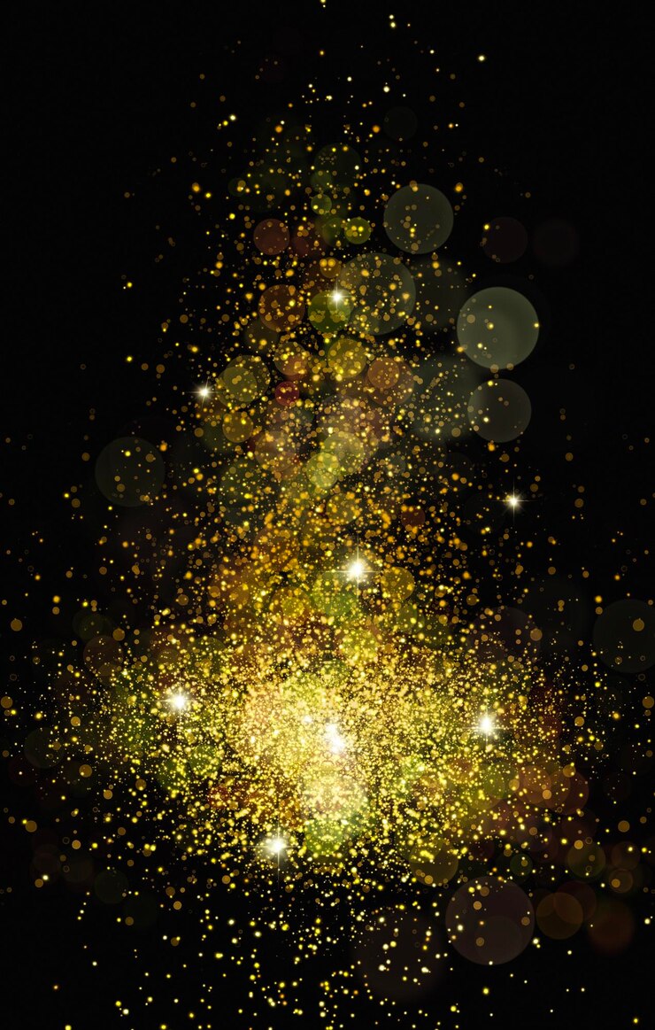 Foto brillo de oro de lujo brillo de oro confeti polvo brillante brillante borde del marco fondo