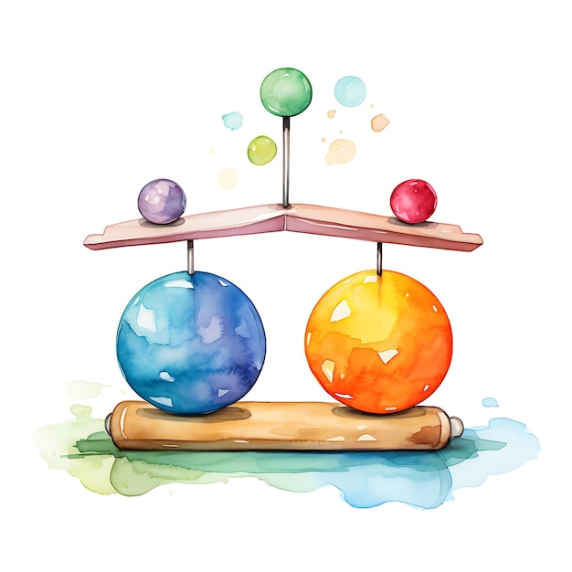 Brinquedo de equilíbrio colorido de madeira e metal de várias cores Figuras de equilíbrio criativas Objetos tradicionais