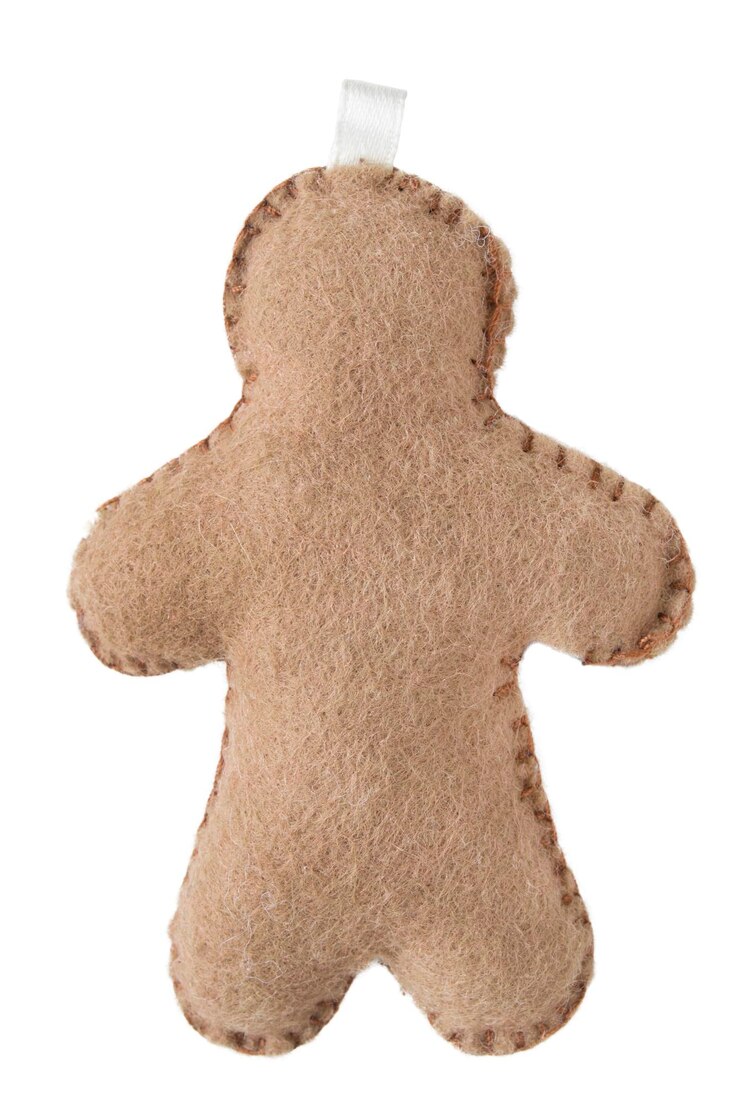 Foto brinquedo de homem de gengibre isolado