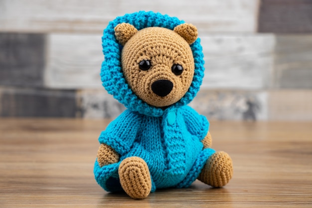 Brinquedo de malha feito à mão Amigurumi engraçado