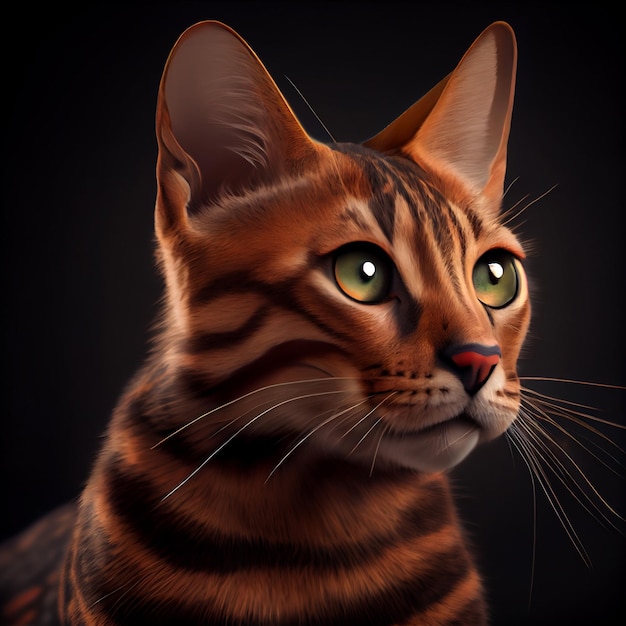 Brinquedo. Raças de Gatos. Imagem adorável de um gato com olhos brilhantes. 2