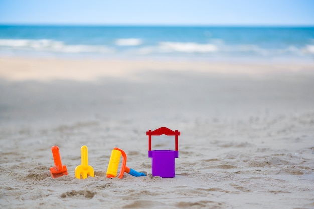 Brinquedos de praia para crianças