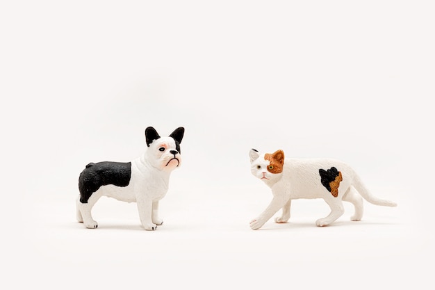 Brinquedos em miniatura para animais de estimação Gato e cachorro