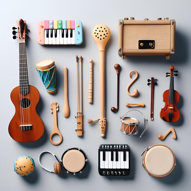 Brinquedos musicais pequenos para crianças