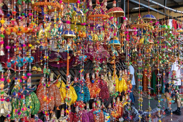 brinquedos tradicionais nas ruas de Jaipur