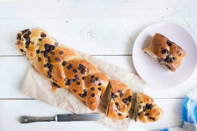 Brioche aus Schokolade