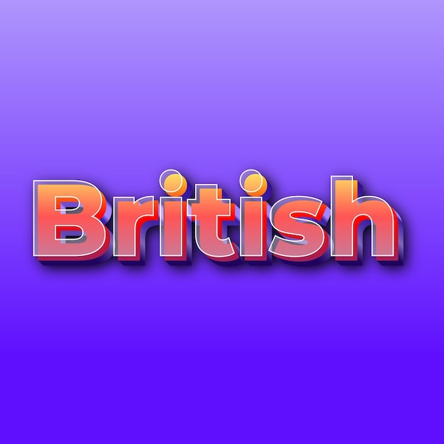 Foto britishtext-effekt jpg-hintergrundkartenfoto mit violettem farbverlauf